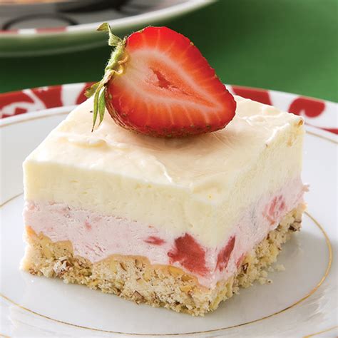 Frozen White Chocolate–Strawberry Squares - Paula Deen Magazine