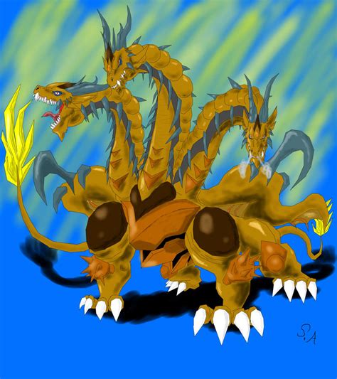 Kaiser Ghidorah redesign by Skyegojira on DeviantArt