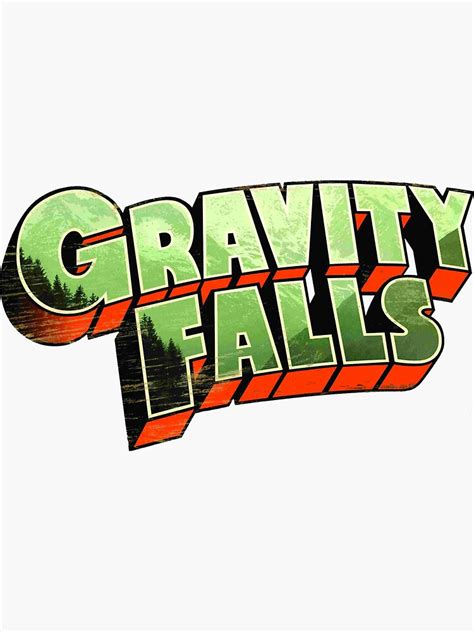 "Gravity Falls: Logo 1" Sticker for Sale by cerebrare | Redbubble