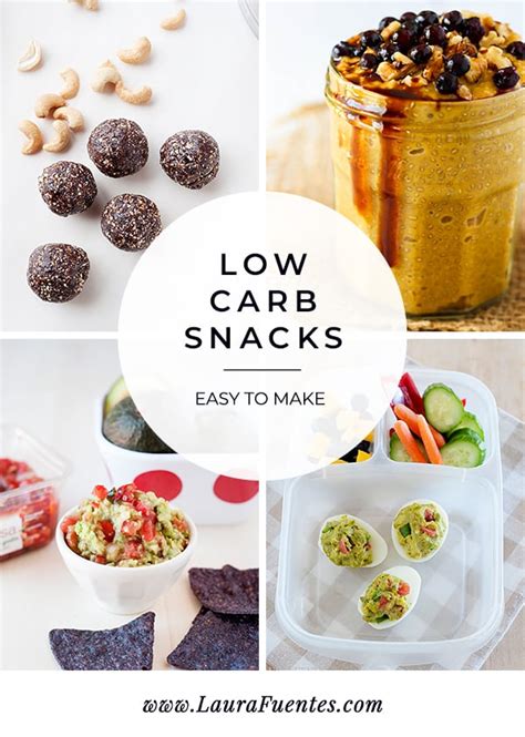 Low Carb Snacks (Sweet & Salty Options!) | Laura Fuentes