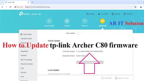 How to Update TP-Link Archer C80 Firmware #tplink #archer #ac1900 #update #firmware - YouTube