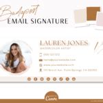 Professional Email Signature Template • Macarons and Mimosas