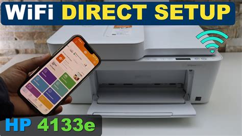 HP DeskJet 4133e WiFi Direct Setup, Wireless Printing Review. - YouTube