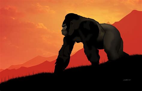 Silverback Gorilla Digital Art by John Wills