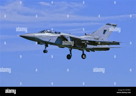 RAF Tornado F-3 aircraft landing Stock Photo - Alamy