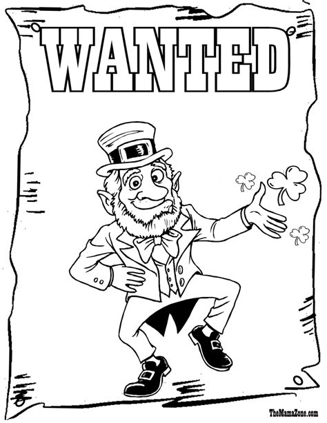 Leprechaun Coloring Pages (1) - Coloringkids.org