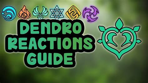 Dendro Elemental Reactions Guide (Bloom, Quicken, catalyze, burgeon....) | Genshin Impact - YouTube