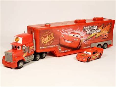 DISNEY PIXAR CARS MACK TRUCK PLAYSET HAULER LORRY +DIECAST LIGHTNING MCQUEEN CAR | eBay