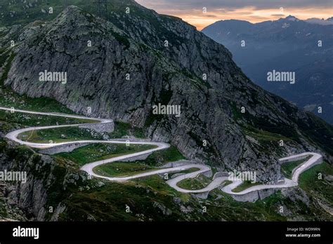 Tremola, San Gottardo, Airolo, Switzerland, Europe Stock Photo - Alamy