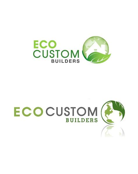 Eco Custom Builders logo ideas | These logos where for a com… | Flickr