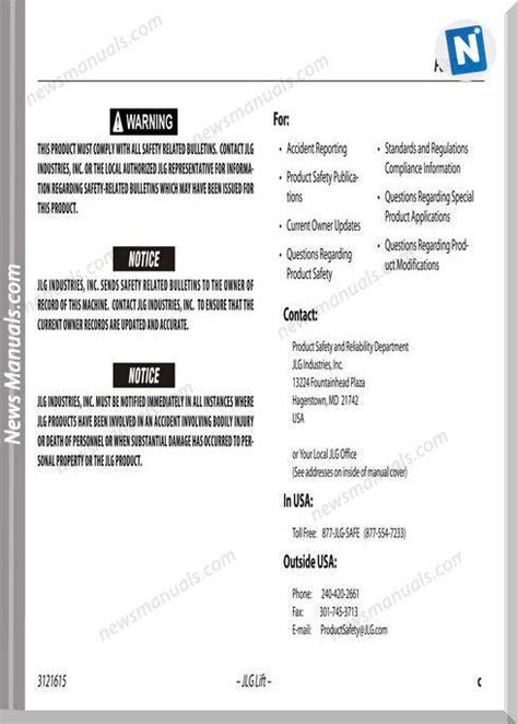 Jlg 600A And 600Aj Operation And Safety Manual