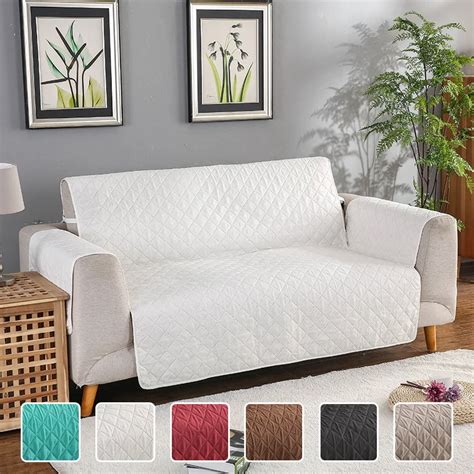 Reversible Quilted Sofa Couch Covers Armchair Recliner Sofa Slipcovers ...