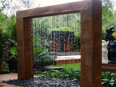 Architecture Outside Water Fountains Garden Outdoor Wall Features Modern With Regard To Remo ...