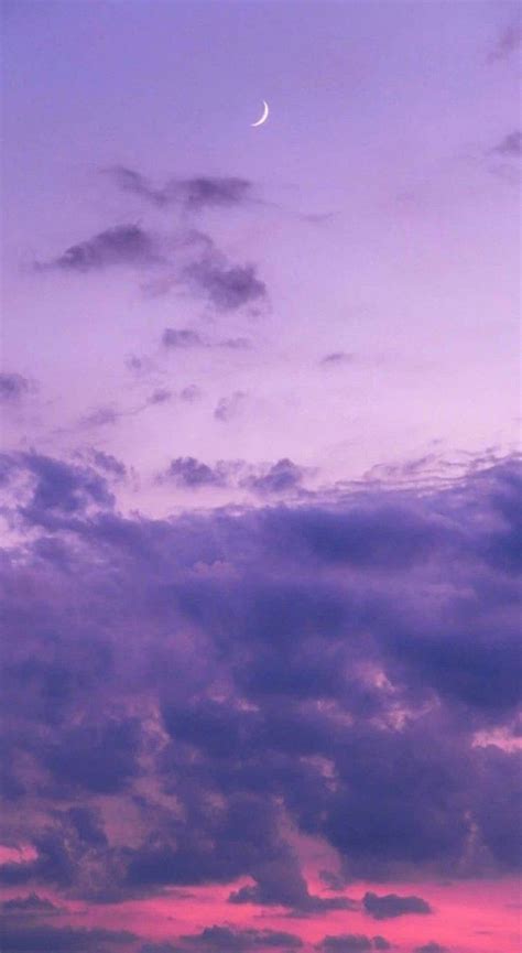 Download Purple Pastel Aesthetic Cloudy Sky Wallpaper | Wallpapers.com