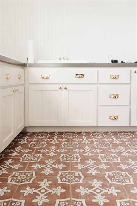 How To: Laying Peel and Stick Tile over the Bathroom Floor! - Chris Loves Julia