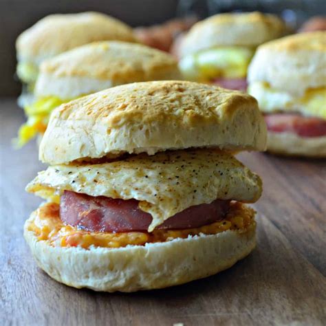 Southern Biscuit Breakfast Sandwiches - Katie's Cucina