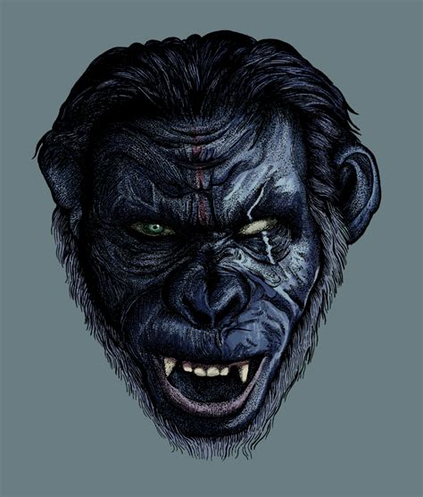 Illustration of Koba in Dawn of the planet of the apes | Planeta de los ...