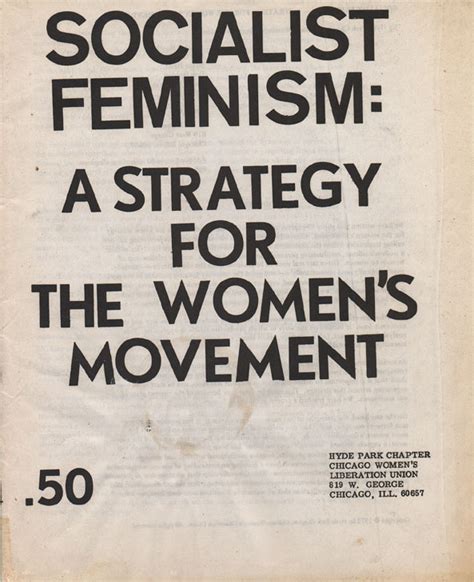 Socialist Feminism: A Strategy for the Women's Movement — CWLU HERSTORY