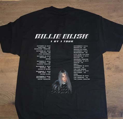 New Billie Eilish 1 By 1 Tour 2018 Gildan T Shirt-in T-Shirts from Men ...