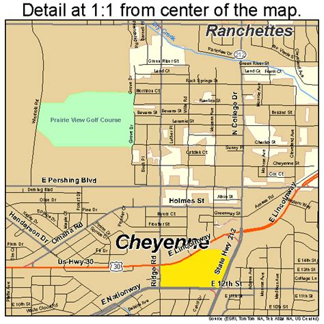 Cheyenne Wyoming Street Map 5613900