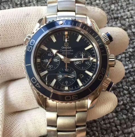 Omega Seamaster Planet Ocean Chronograph Stainless Steel Blue Di,omega