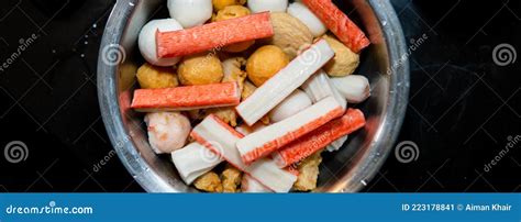 Food Ingredients Preparation To Made Homemade Oden Stock Image - Image ...