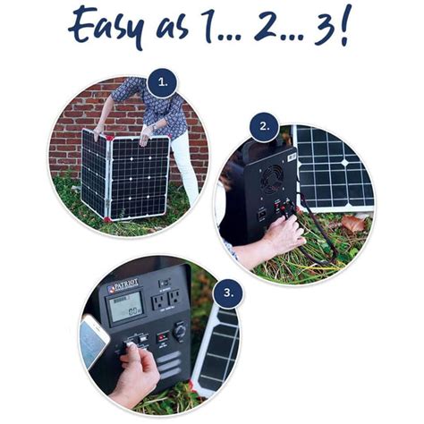 Patriot Power Generator 100-Watt Folding Solar Panel | 4Patriots