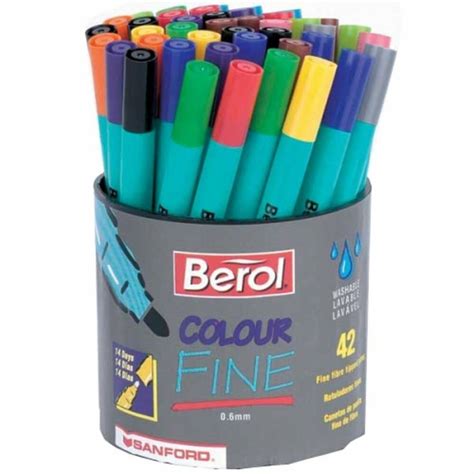 Berol Colourfine Pen - Assorted Colours (Pack of 42): Amazon.co.uk: Kitchen & Home | Berol ...