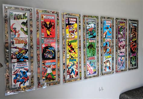 I finally finished my custom comic book frames! : r/Marvel