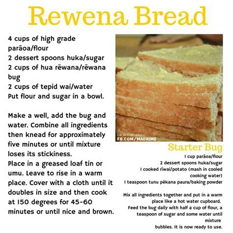 Rewena Bread | Kiwi recipes, Food, Bread recipes sweet