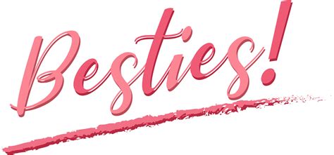 Besties word logo on white background 6034410 Vector Art at Vecteezy