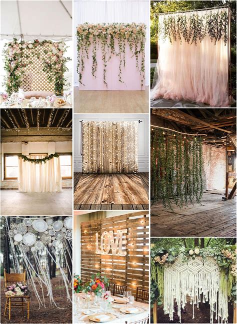 Rustic Weddings » 30 Unique and Breathtaking Wedding Backdrop Ideas » ️ More: http://www ...