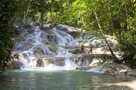 Visiting Dunn's River Falls in Jamaica