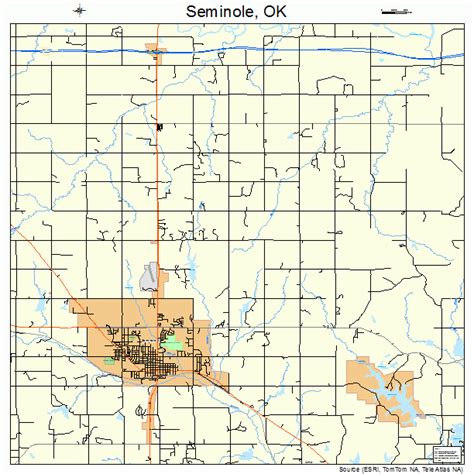 Seminole Oklahoma Street Map 4066350