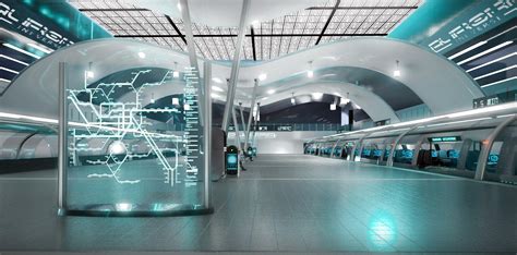 Joakim Engholm - Futuristic Train station