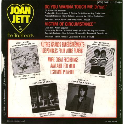 Do you wanna touch me (oh yeah) by Joan Jett And The Blackhearts, SP ...