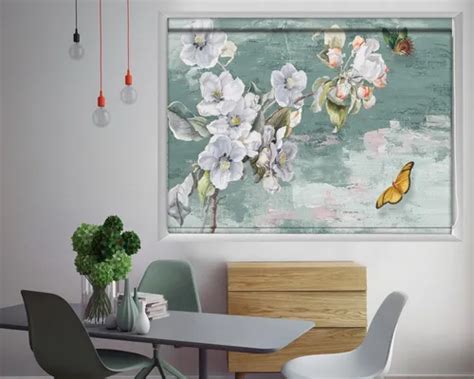 PVC Glossy Floral Printed Roller Blinds at Rs 150/square feet in ...