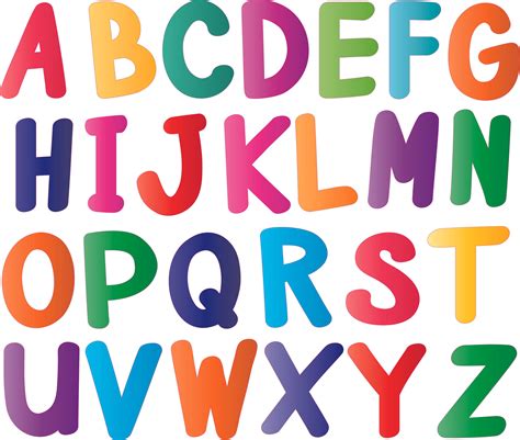 Kids Bedroom Living Room Multi-colored English Alphabet Letters Wall ...