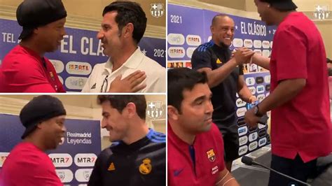 FC Barcelona News: Real Madrid and Barcelona legends line up to greet ...