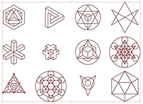 Sacred Geometry Vector Pack for Adobe Illustrator