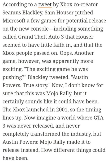 Apparently Sam Houser had more faith in Austin Powers games than GTA ...