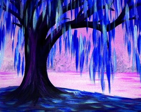 Paint Nite: Blue Willow Tree