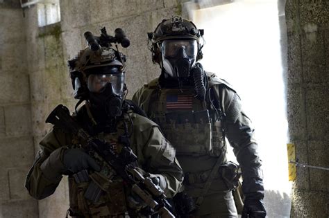 U.S. Army Special Operations Forces Soldiers participate in a Chemical, Biological, Radiological ...