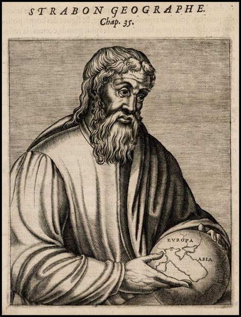 Strabon Geographe . . . (Portrait of Strabo, holding a globe) - Map ...