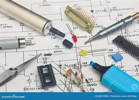 Electronic components stock photo. Image of chip, expenditure - 38417086