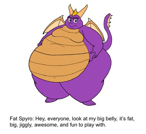 Fat Spyro Belly Talk by inflationrules on DeviantArt