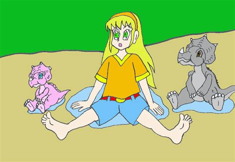 Cera Bambo and Tricia wet but safe by Animedino1 on DeviantArt