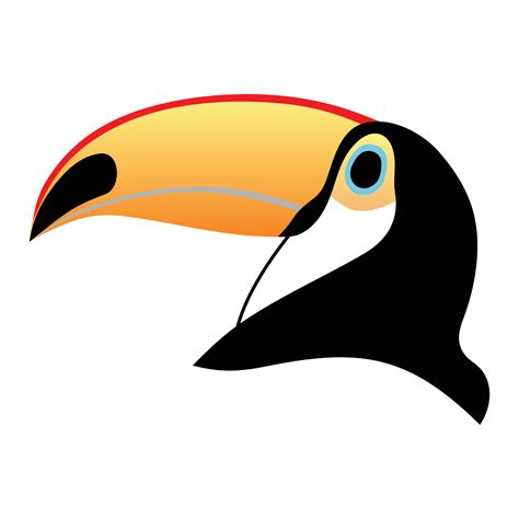 Toucan head on white background 15287555 Vector Art at Vecteezy