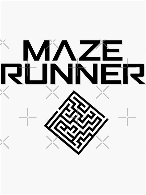 "Maze Runner" Sticker for Sale by mutualletters | Redbubble