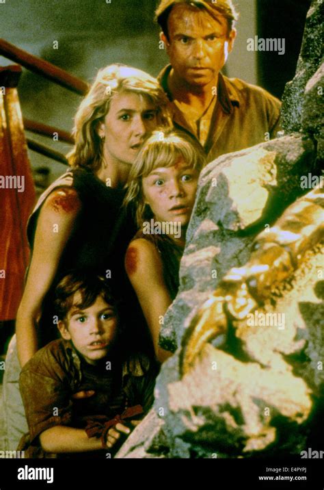 JURASSIC PARK 1993 Universal Pictures film with Laura Dern and Sam Neil Stock Photo - Alamy